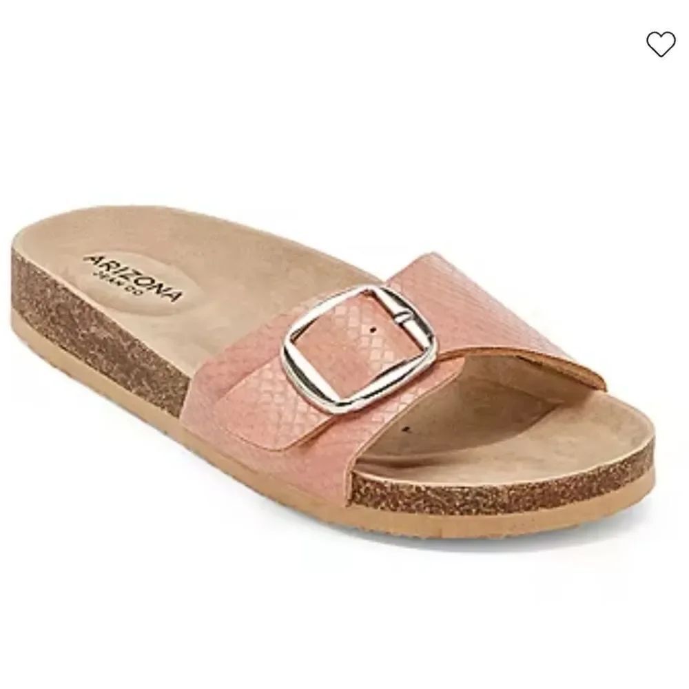BRAND NEW ARIZONA FARUS WOMEN"S FOOTBED ADJUSTABLE BUCKLE OPEN TOE SANDAL